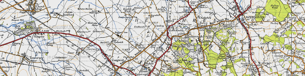 Old map of Smokey Row in 1946