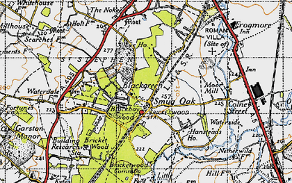 Old map of Smug Oak in 1946