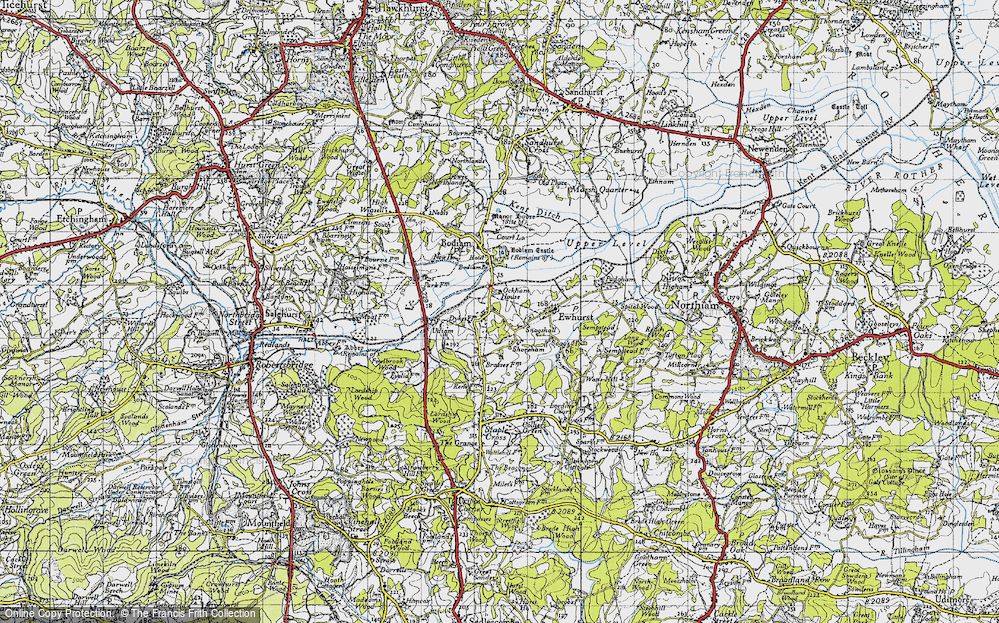 Old Map of Snagshall, 1940 in 1940