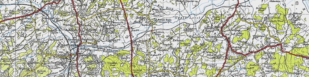 Old map of Snagshall in 1940