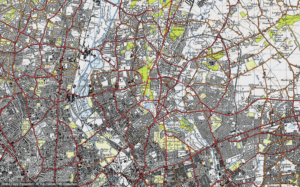 Old Map of Snaresbrook, 1946 in 1946