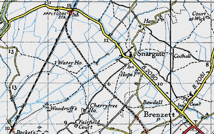Old map of Appledore Sta in 1940