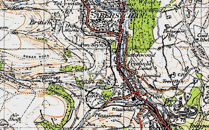 Old map of Snatchwood in 1947