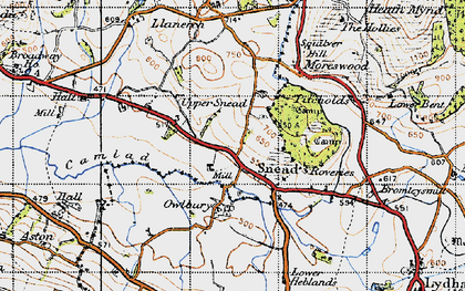 Old map of Snead in 1947
