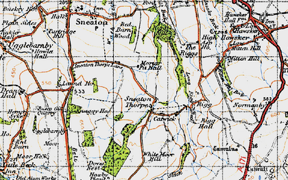 Old map of Belt Plantns in 1947