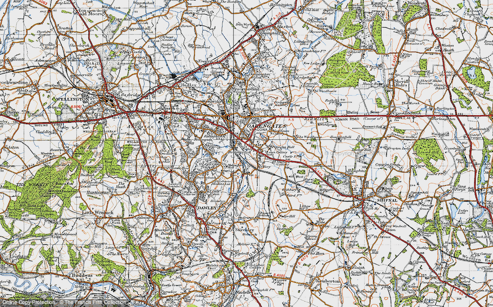 Old Map of Snedshill, 1946 in 1946