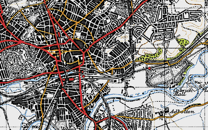 Old map of Sneinton in 1946
