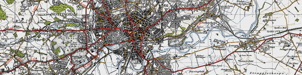 Old map of Sneinton in 1946