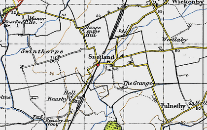 Old map of Snelland in 1947
