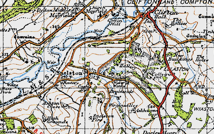 Old map of Ashton Close in 1946