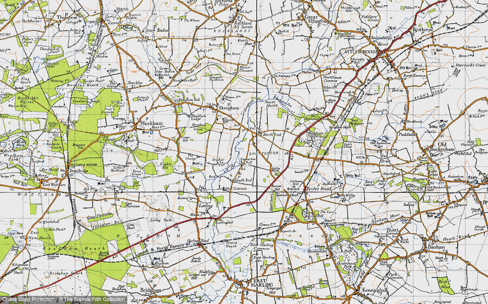 Old Map of Snetterton, 1946 in 1946