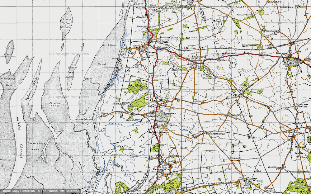 Old Map of Snettisham, 1946 in 1946