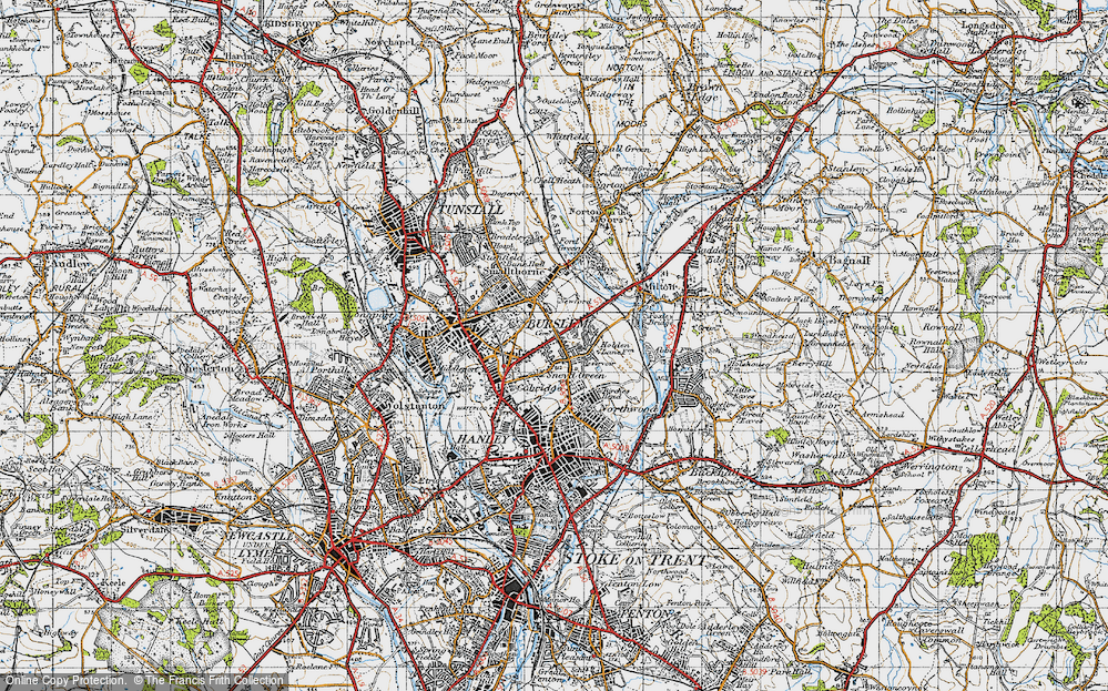 Old Map of Sneyd Green, 1946 in 1946