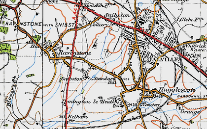 Old map of Snibston in 1946