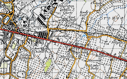 Old map of Snipeshill in 1946