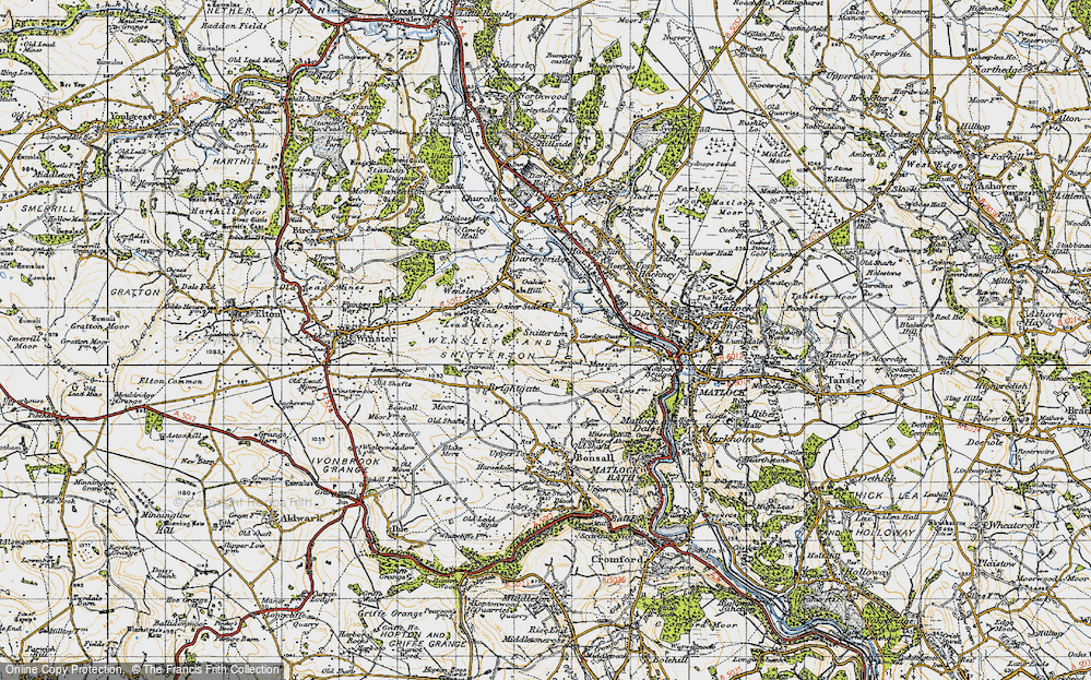 Old Map of Snitterton, 1947 in 1947