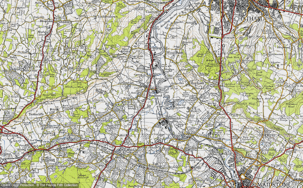 Old Map of Snodland, 1946 in 1946
