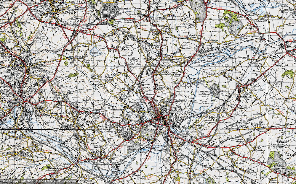 Old Map of Snow Hill, 1947 in 1947