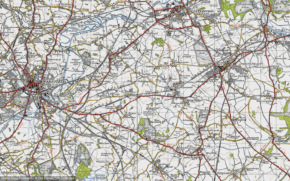 Old Map of Snydale, 1947 in 1947