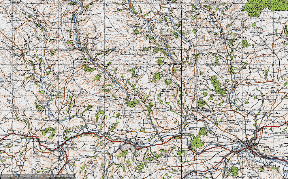 Old Map of Soar, 1947 in 1947