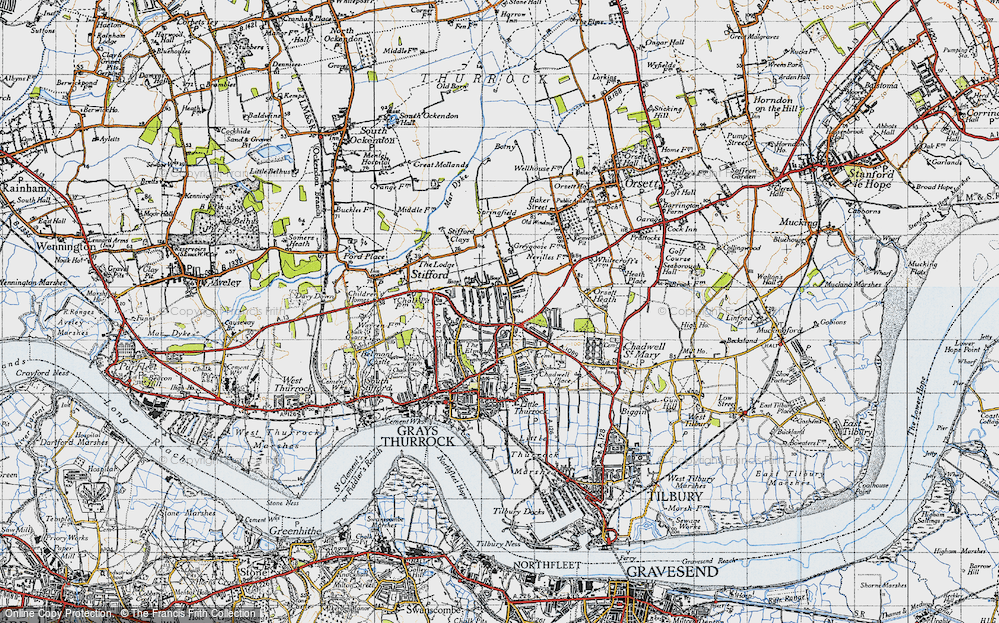 Old Map of Socketts Heath, 1946 in 1946