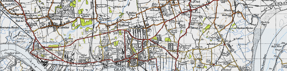 Old map of Socketts Heath in 1946