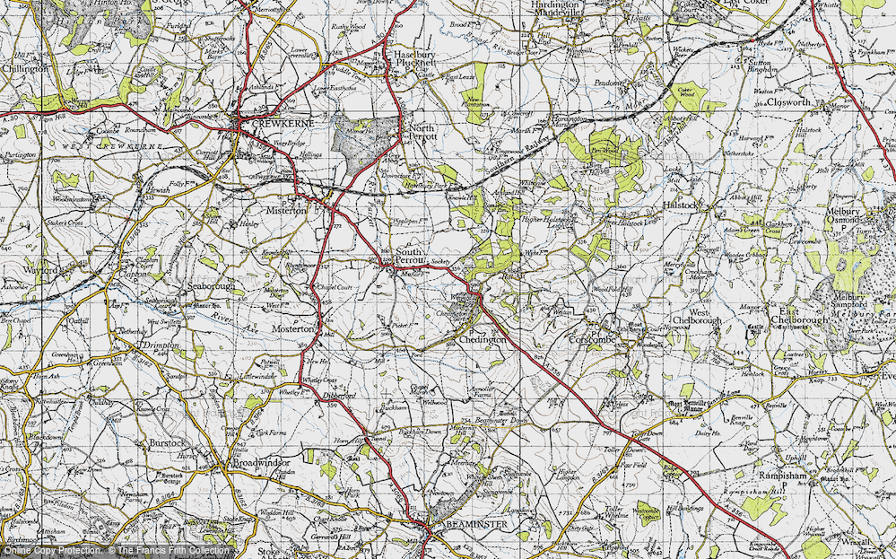 Old Map of Sockety, 1945 in 1945