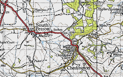 Old map of Sockety in 1945