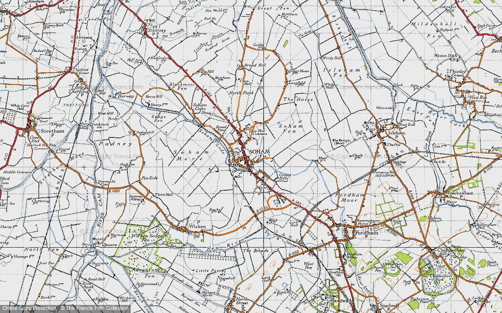 Old Map of Soham, 1946 in 1946