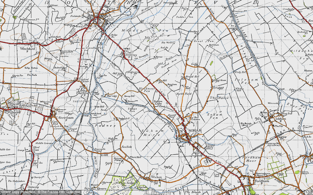 Old Map of Soham Cotes, 1946 in 1946