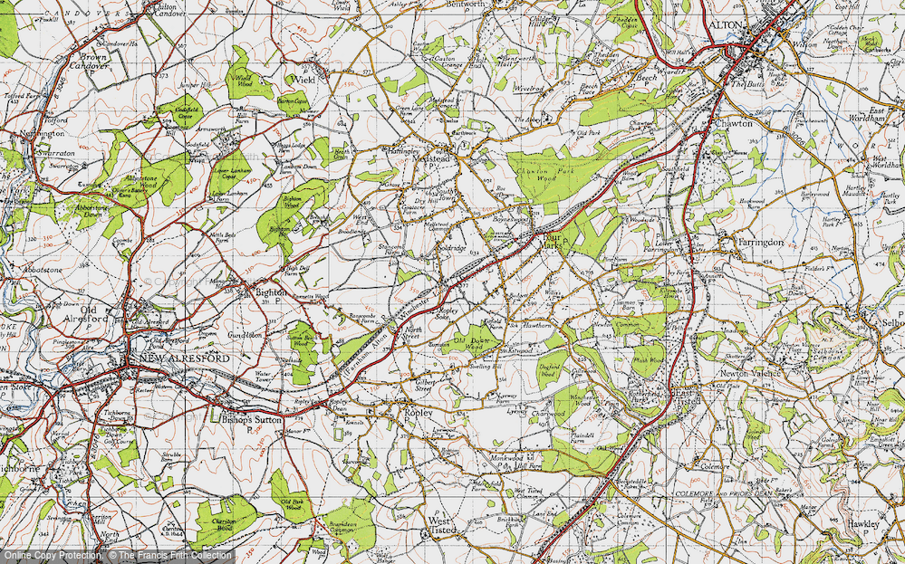 Old Map of Soldridge, 1945 in 1945