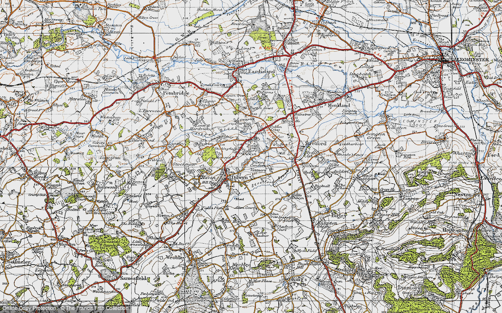 Old Map of Sollers Dilwyn, 1947 in 1947