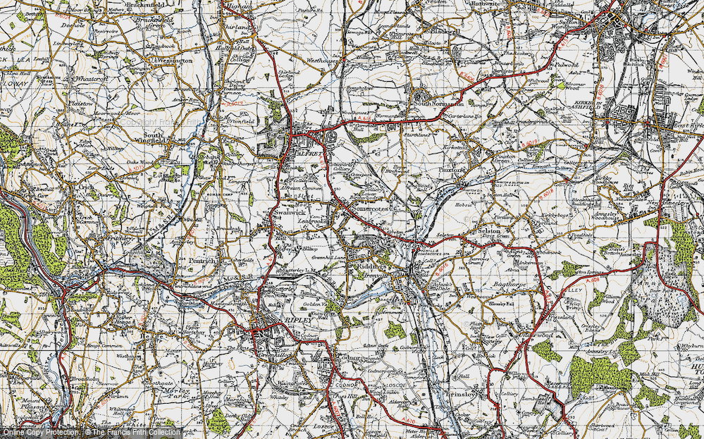 Old Map of Somercotes, 1946 in 1946