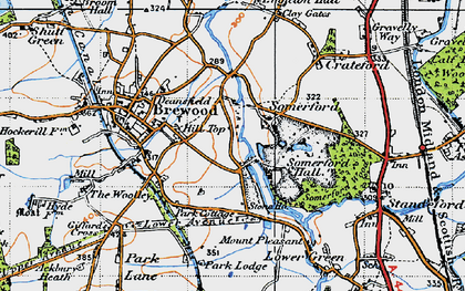 Old map of Somerford in 1946