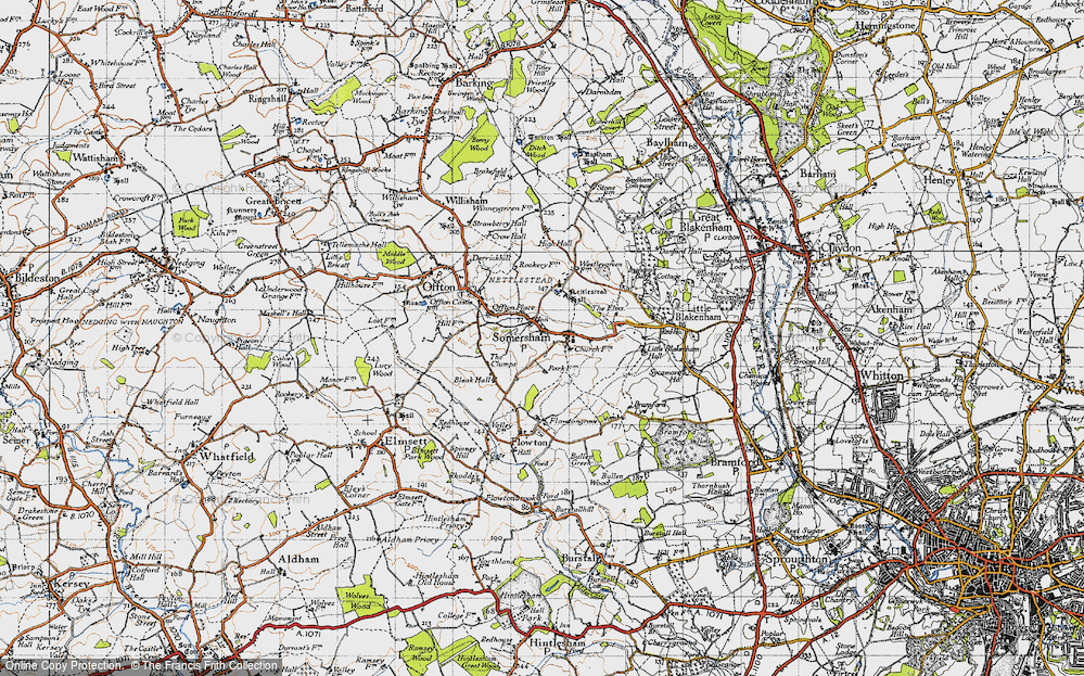 Old Map of Somersham, 1946 in 1946