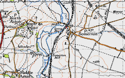 Old map of Somerton in 1946