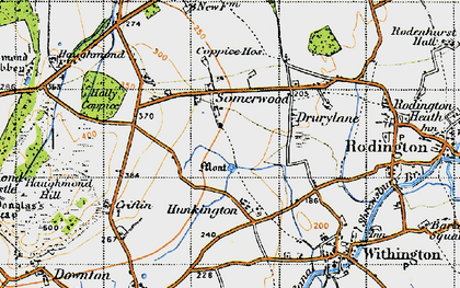 Old map of Somerwood in 1947