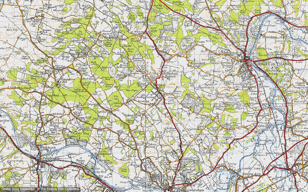 Old Map of Sonning Common, 1947 in 1947