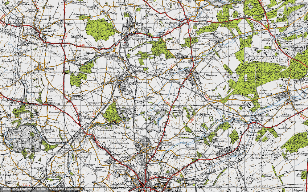 Old Map of Sookholme, 1947 in 1947