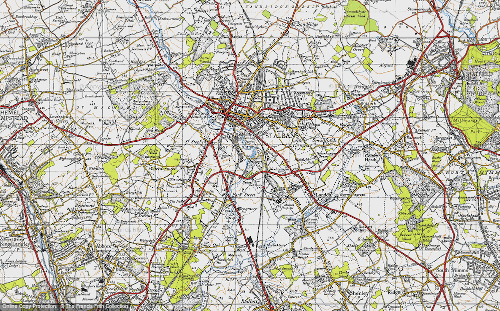 Old Map of Sopwell, 1946 in 1946