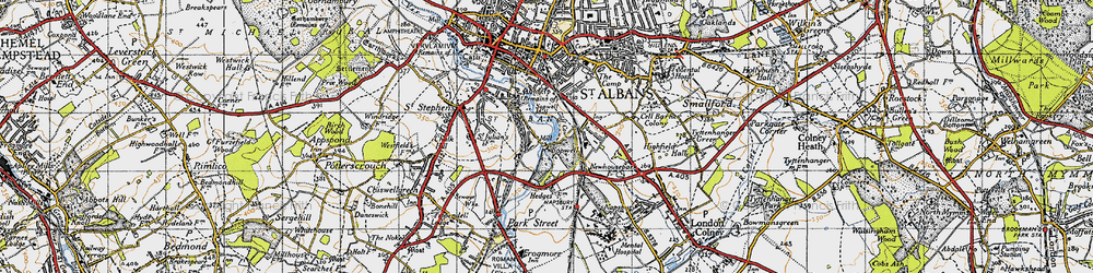 Old map of Sopwell in 1946