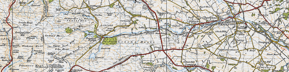 Old map of Soughley in 1947