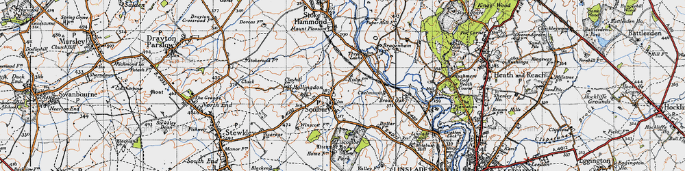 Old map of Soulbury in 1946