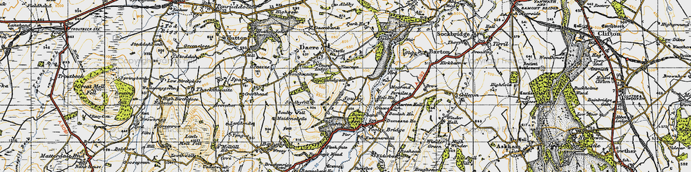 Old map of Dalemain in 1947