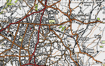 Old map of Soundwell in 1946