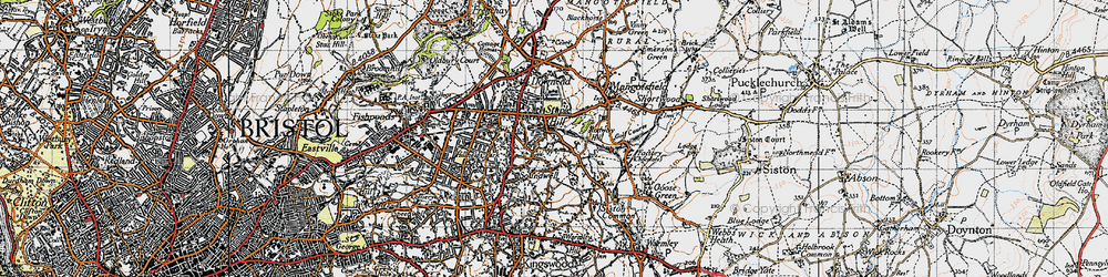 Old map of Soundwell in 1946