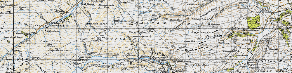 Old map of South in 1947