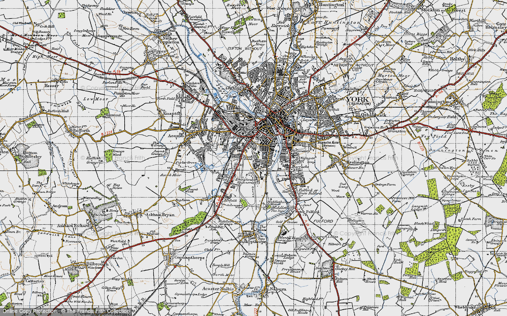 Old Map of South Bank, 1947 in 1947