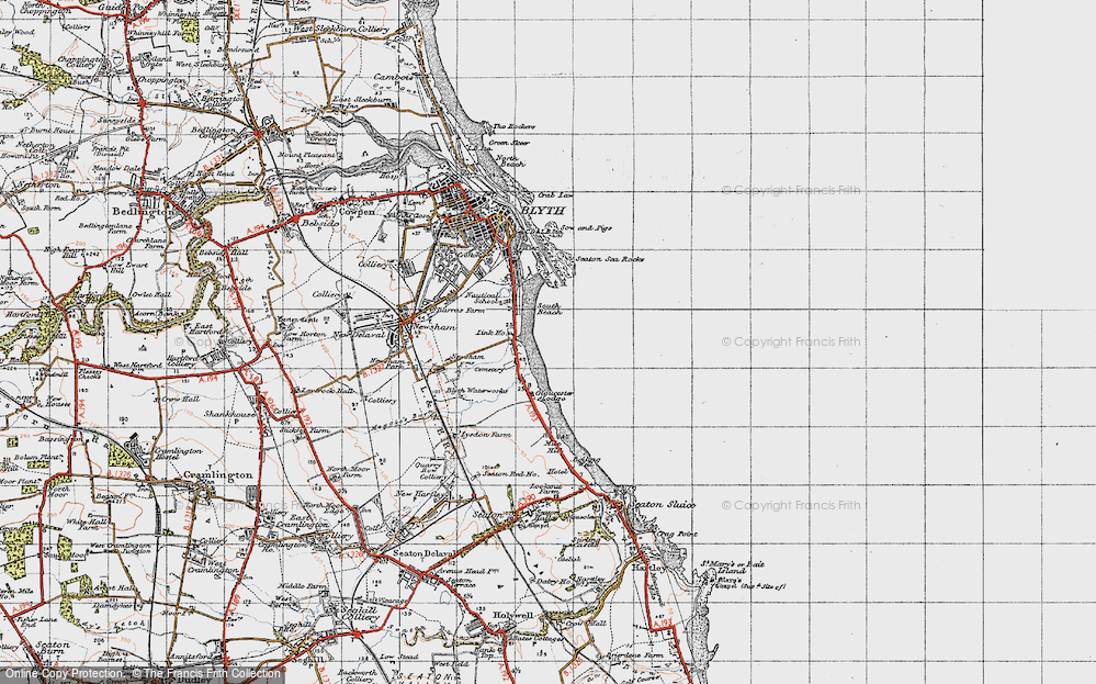 Old Map of South Beach, 1947 in 1947