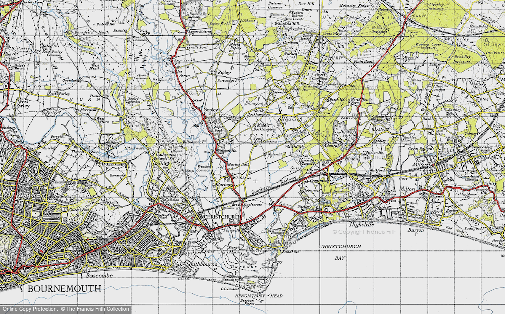 Old Map of South Bockhampton, 1940 in 1940